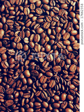 Coffee beans background with Instagram filter 17662358