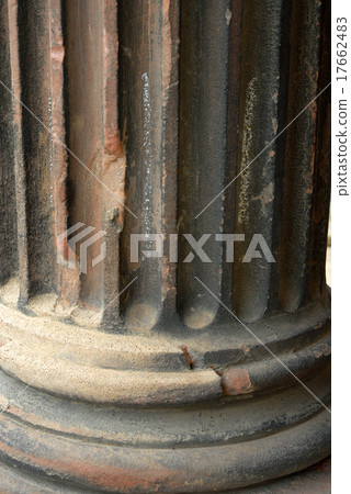 Base of an ancient column. Close up view 17662483