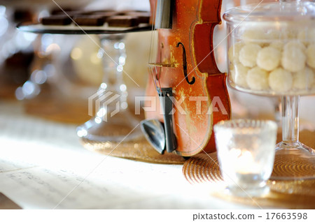 Beautiful desserts, sweets and candy table 17663598