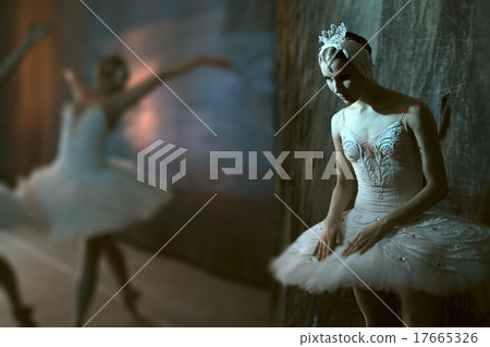 Ballerina standing backstage before going on stage 17665326