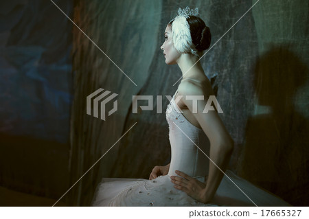Ballerina standing backstage before going on stage 17665327