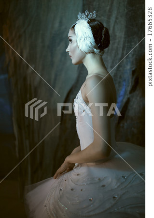 Ballerina standing backstage before going on stage 17665328