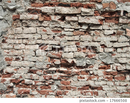 old damaged brick wall old damaged brick wall 17666508