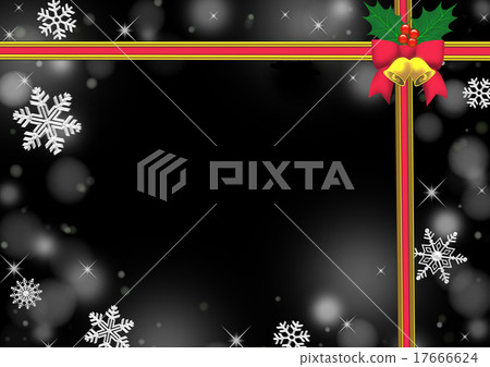 Red Christmas ribbon background 17666624