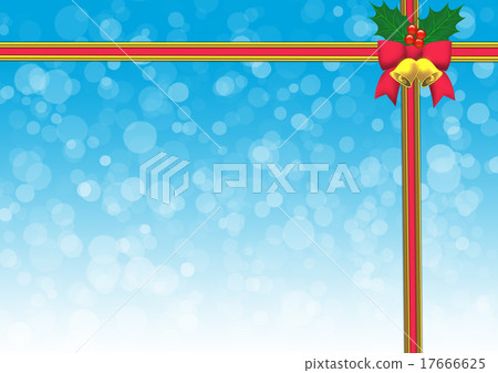 Red Christmas ribbon background 17666625