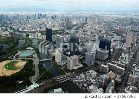 大阪商業區鳥瞰圖 17667368