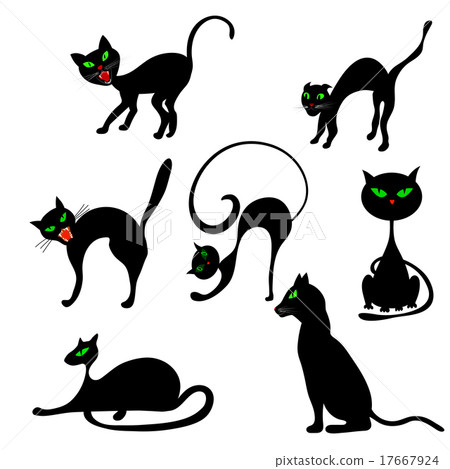 Cats in Different Poses Set 17667924