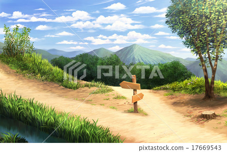 山區分開的道路 山區分開的道路 17669543