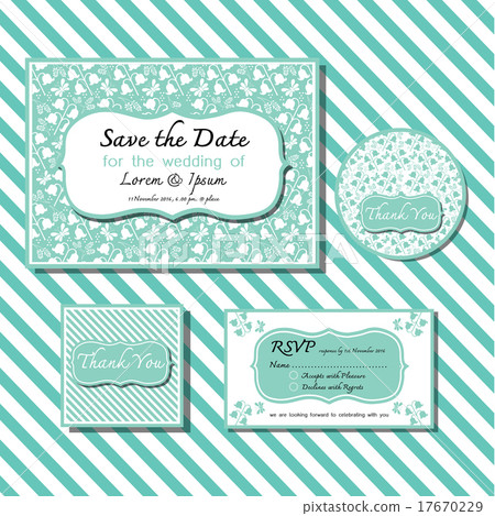 Save the date pastel green card wedding invitation Save the date pastel green card wedding invitation 17670229