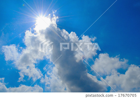 The sun over the cloud peak 17670705