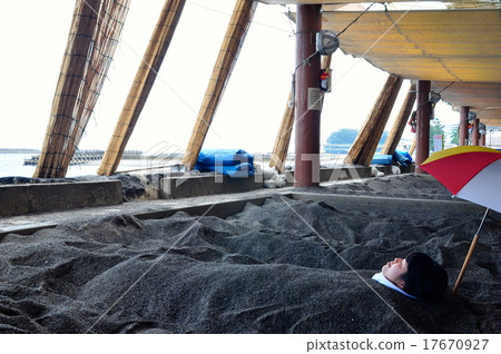Sand steaming hot spring 17670927