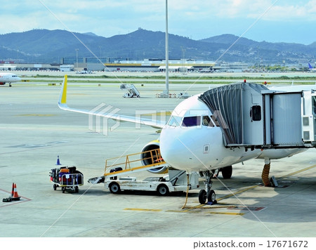 Boarding to the plane. Passenger jet plane. 17671672