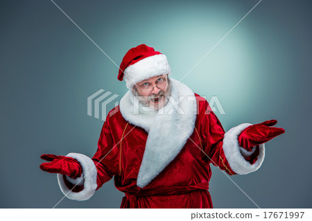 Santa Claus, presenting something. 17671997