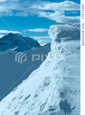 Cliff with snow (Austria). Cliff with snow (Austria). 17672087