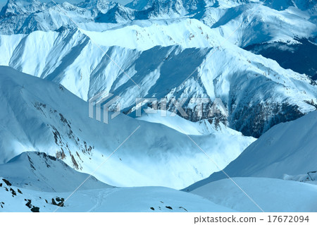 Silvretta Alps winter view (Austria). Silvretta Alps winter view (Austria). 17672094