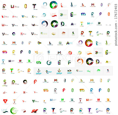 Mega set of letter logos Mega set of letter logos 17672403