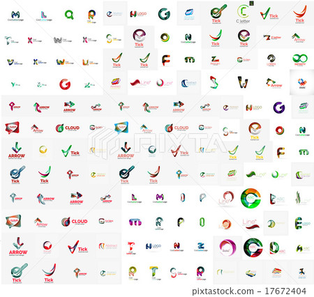 Mega set of letter logos Mega set of letter logos 17672404