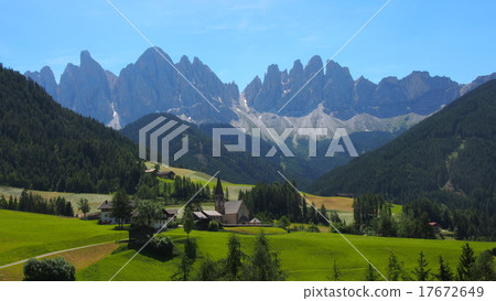 Original landscape of the Dolomites Village of Santa Maddalena Original landscape of the Dolomites Village of Santa Maddalena 17672649