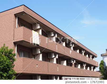 Apartment and blue sky 17672991