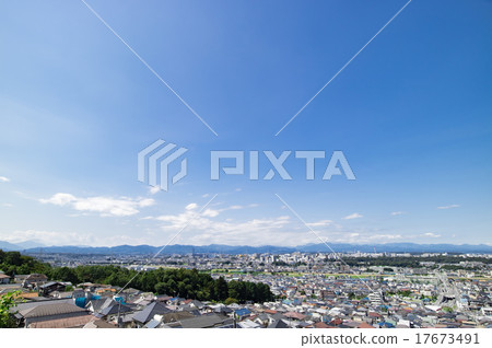 從日野市的山看到的住宅區的風景 17673491