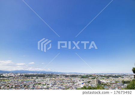 從日野市的山看到的住宅區的風景 17673492