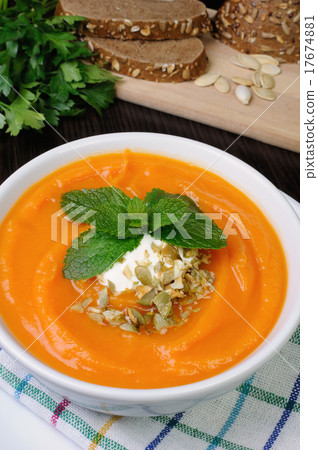 Pumpkin soup puree Pumpkin soup puree 17674881