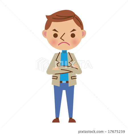 一個男人穿著私人衣服晾衣服 17675239