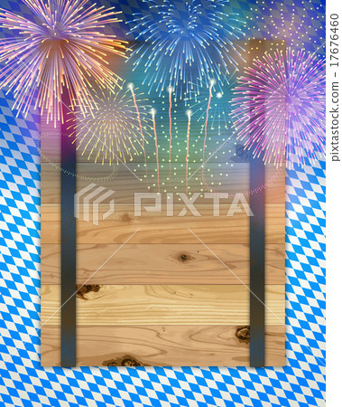 Oktoberfest background(Board and Fireworks) Oktoberfest background(Board and Fireworks) 17676460
