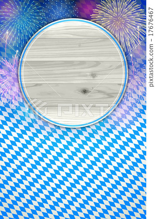Oktoberfest background(Board and Fireworks) 17676467