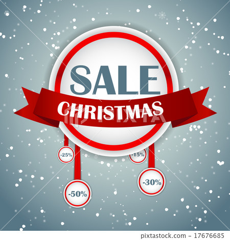 Christmas SALE Concept Background Vector Christmas SALE Concept Background Vector 17676685