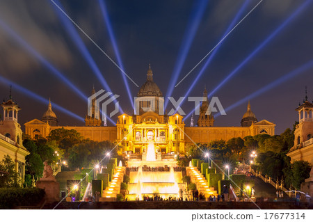 Light show and fountains, Placa Espanya, Barcelona 17677314