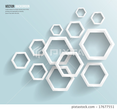 Vector abstract background Hexagon. Web and Design 17677551