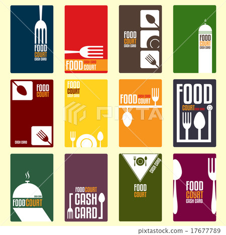 Food court cash card. Menu card 17677789