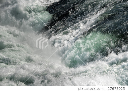 rhine waterfalls in Switzerland detail 17678025