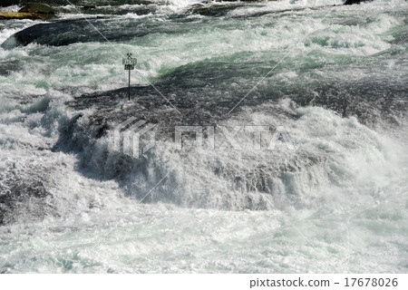 rhine waterfalls in Switzerland detail 17678026