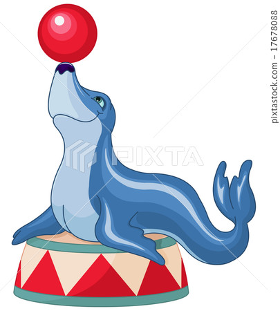 circus seal clip art