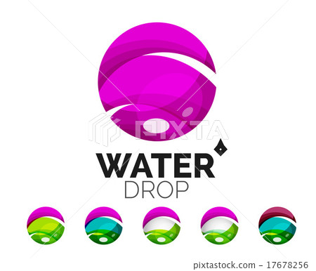 Set of abstract eco water icons, business logotype Set of abstract eco water icons, business logotype 17678256
