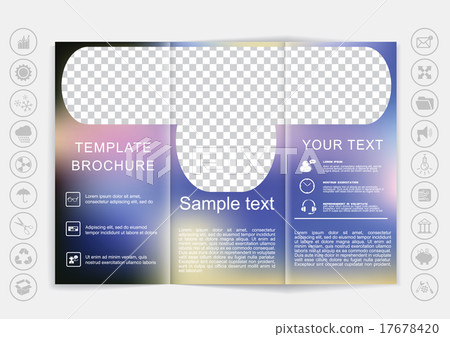 Tri-Fold Brochure mock up vector design Tri-Fold Brochure mock up vector design 17678420