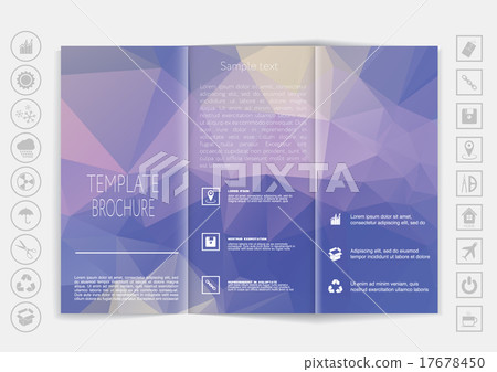 Tri-Fold Brochure mock up vector design Tri-Fold Brochure mock up vector design 17678450