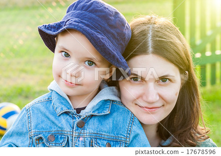 close up of mother and boy close up of mother and boy 17678596