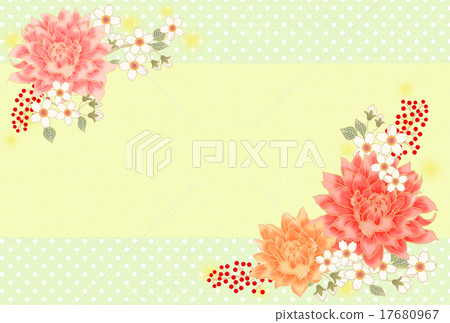 Flower pattern background material Flower pattern background material 17680967
