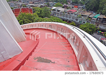 The stair to top of The Golden Mountain Temple The stair to top of The Golden Mountain Temple 17680973