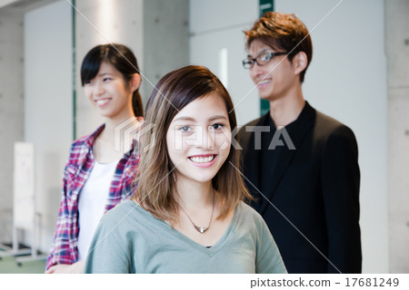 Educational scene open campus students and lecturers 17681249