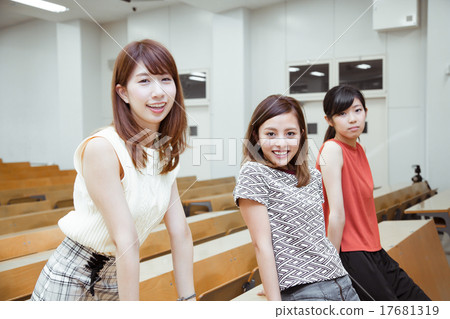 Educational scene open Campus college classroom 17681319