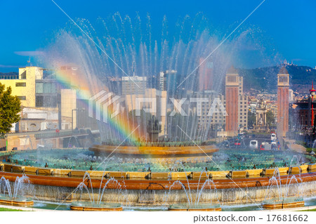 Magic Fountain of Montjuic in Barcelona, Spain Magic Fountain of Montjuic in Barcelona, Spain 17681662