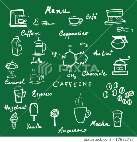 Handwriting blackboard coffee menu 17682755