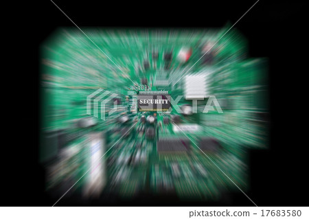 Circuit board with security chip Circuit board with security chip 17683580