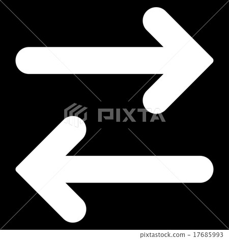 Flip Horizontal flat white color icon - Stock Illustration [17685993 ...