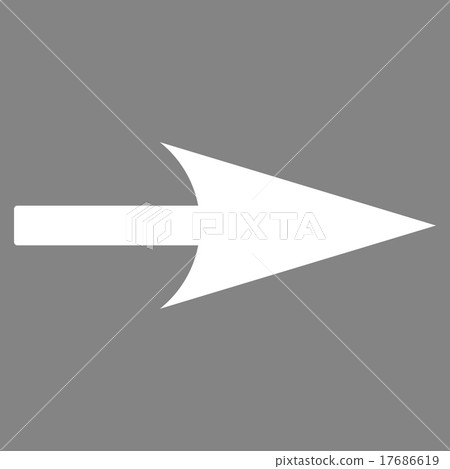 Arrow Axis X flat white color icon 17686619