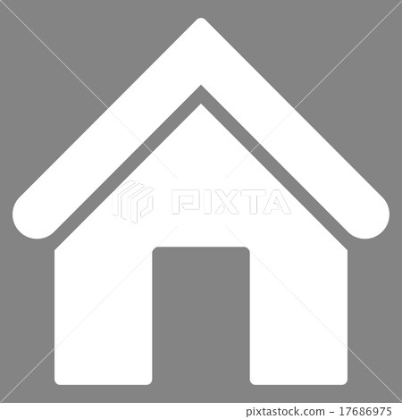 Home flat white color icon Home flat white color icon 17686975